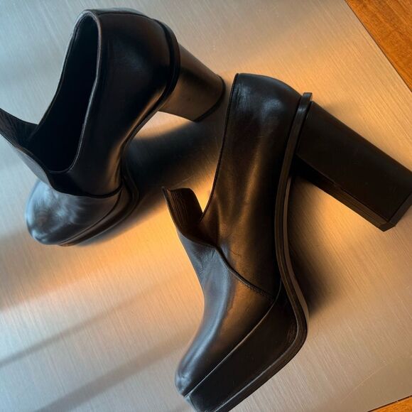 Celine Dark Brown Leather womens Loafers- size 41 - Picture 6 of 13